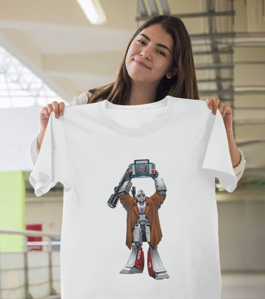 Megatron Lifting Soundwave 80s Transformers Decepticon T-Shirt