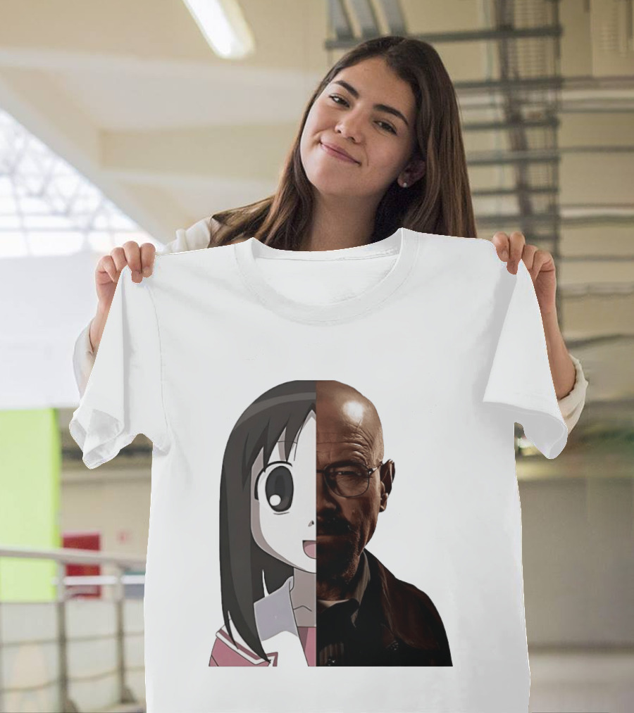 Walter White And Ayumu Kasuga Half Face Combo T-Shirt