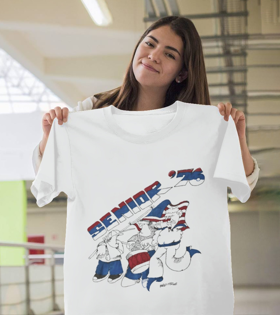 Senior 76 Brad Mccoll 1976 Bicentennial Celebration T-Shirt