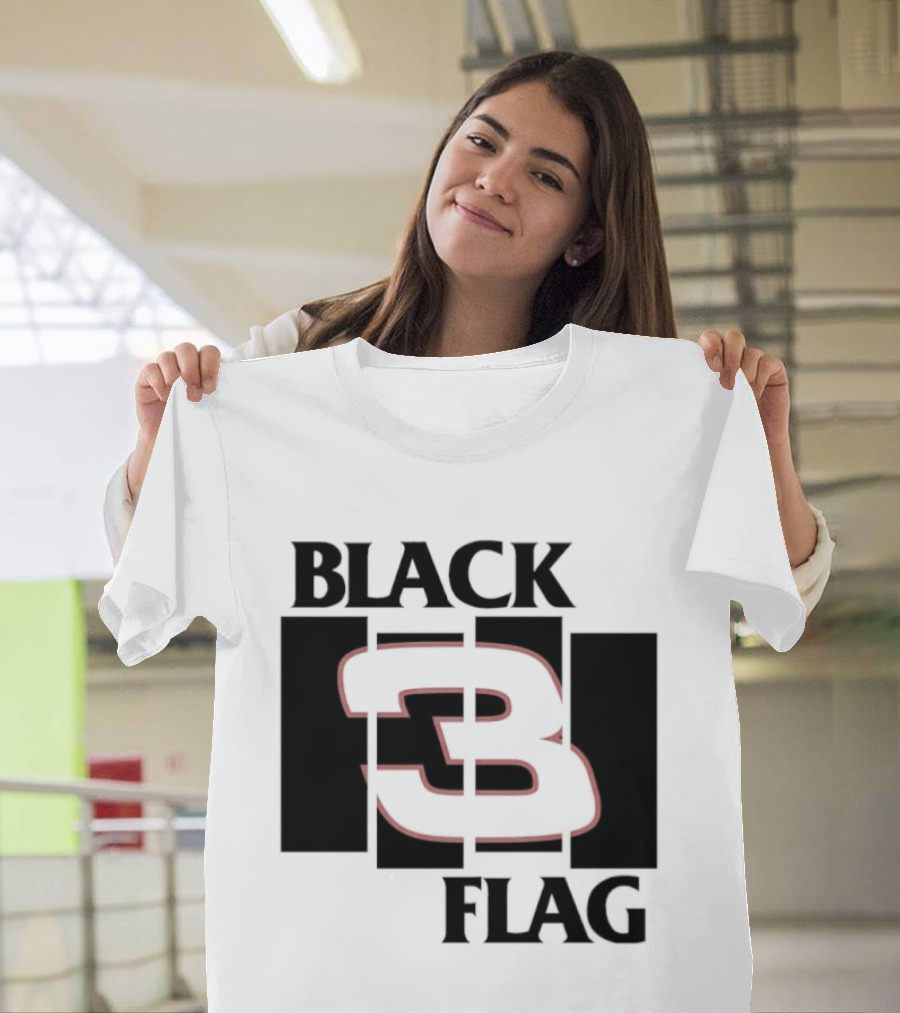 Black 3 Flag T-Shirt