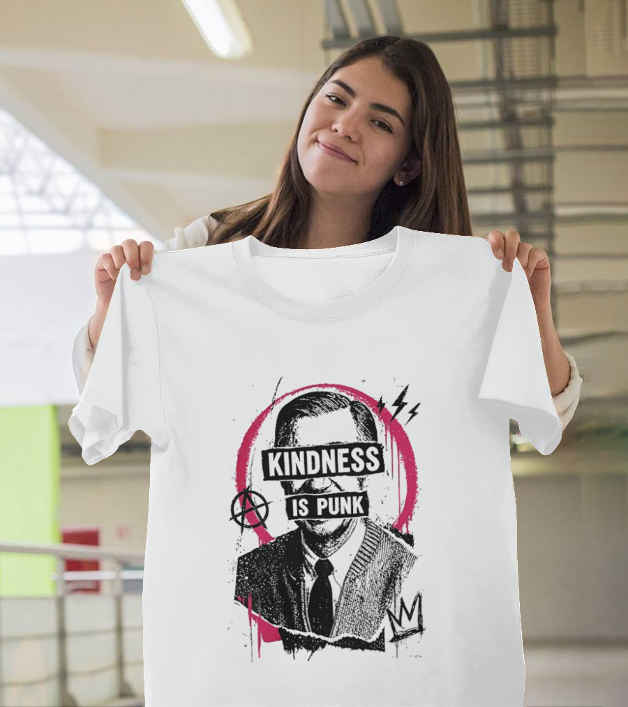 Kindness Is Punk Anarchy Symbol Torn Electric Lightning Bolt T-Shirt