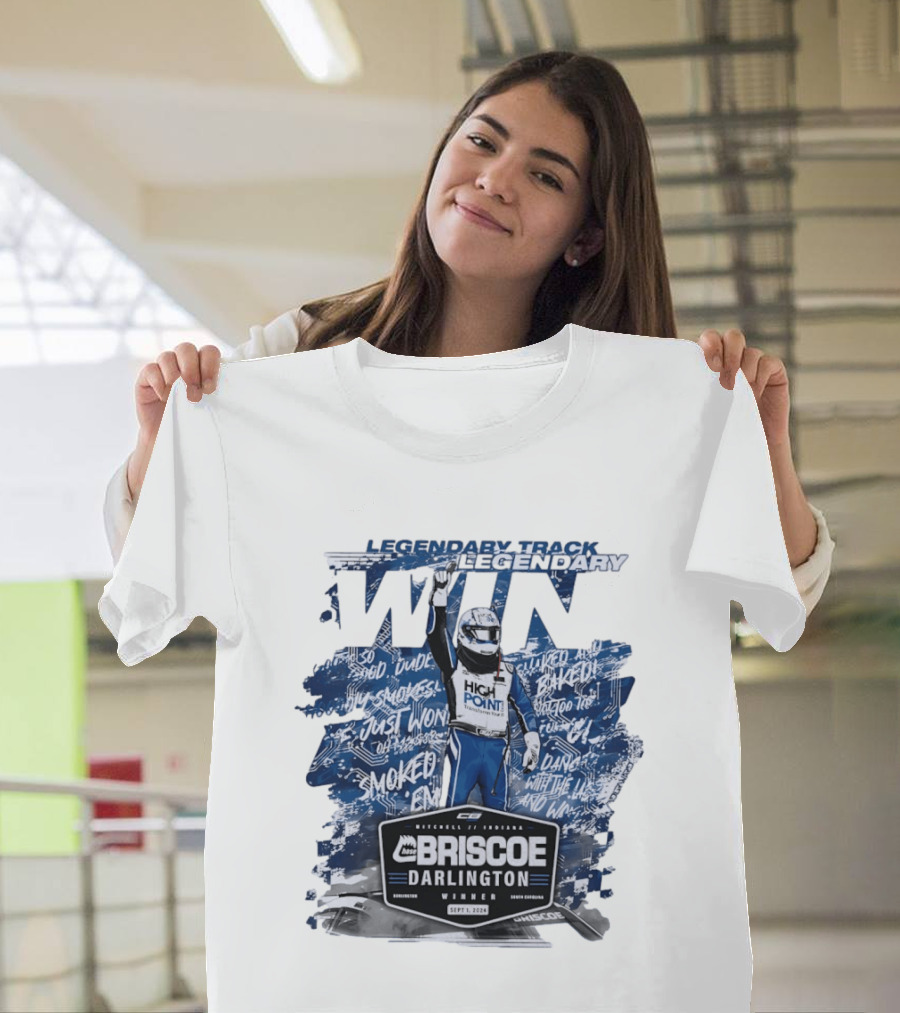 Legendary Track Legendary Win Chase Briscoe Darlington Winner Sept 1 2024 Smoked Em T-Shirt