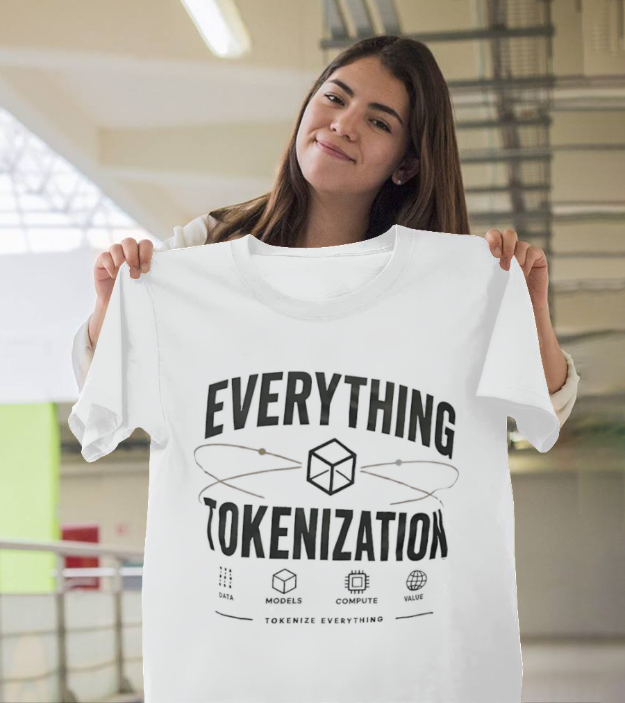 Everything Tokenization Cube Graphic Tokenize Everything T-Shirt