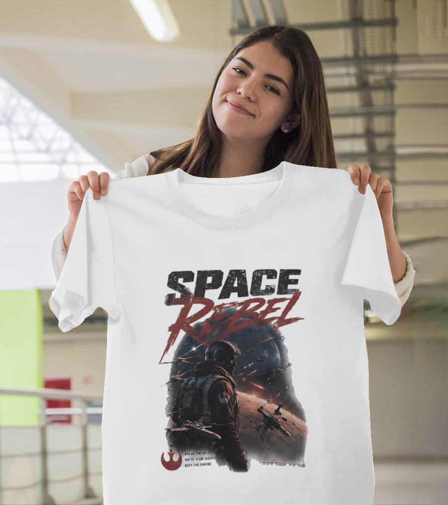 Space Rebel Break The Grid Write Your Legend Defy The Empire T-Shirt