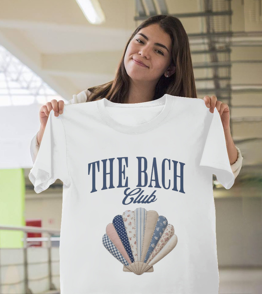 The Bach Club Patchwork Seashell Pattern Aesthetic T-Shirt