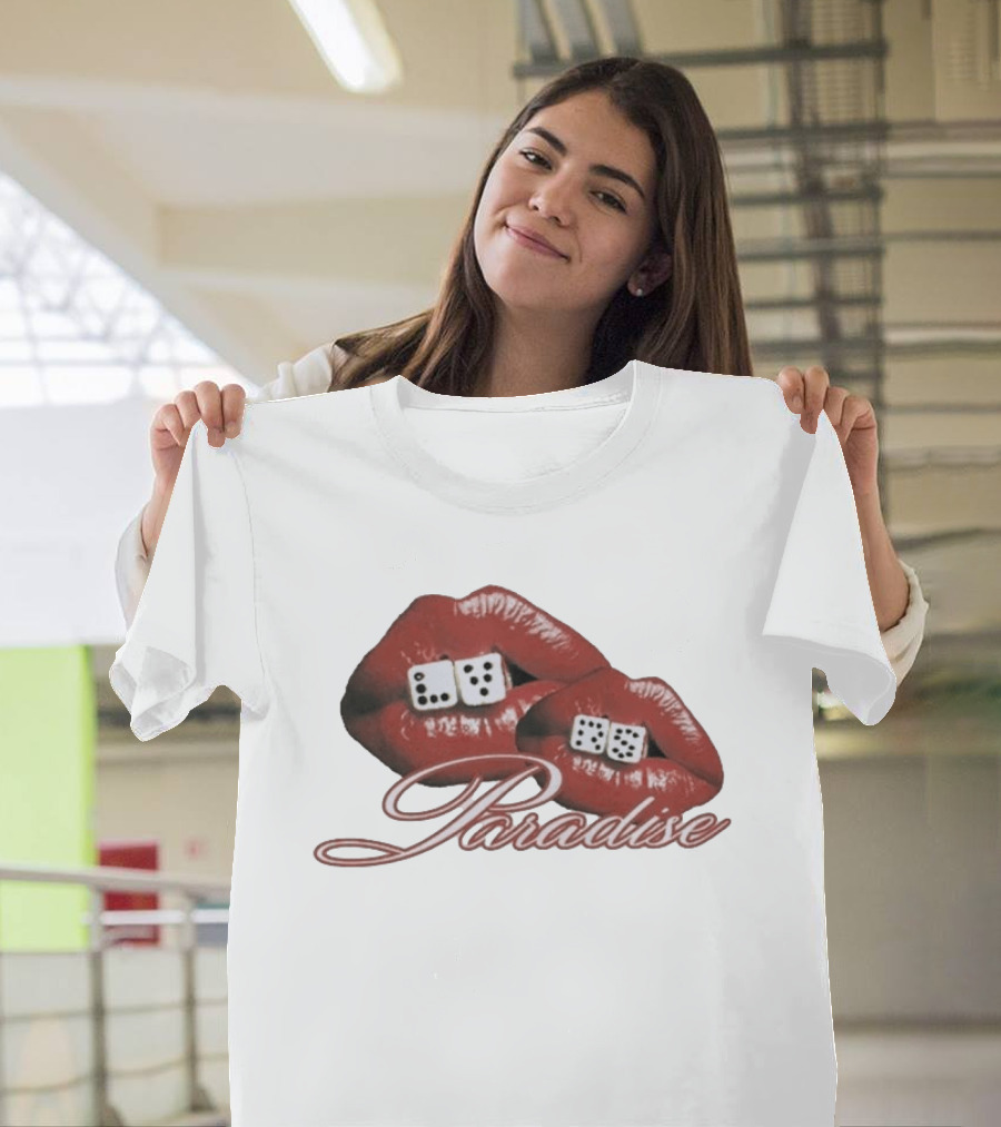 Isaiah Falls LVRS Paradise Red Lips Dice T-Shirt