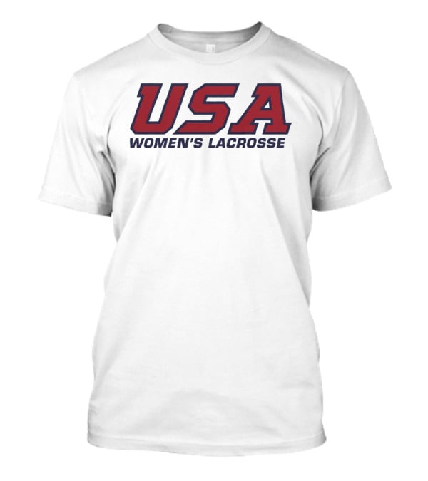 USA Women's Lacrosse Team Red Blue T-Shirt