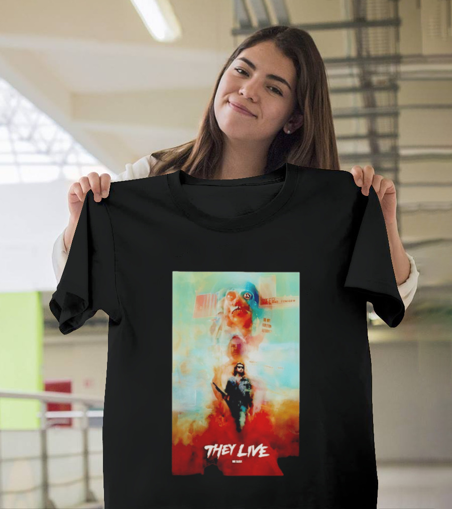 They Live John Nada Sci Fi Surreal Movie Film T-Shirt