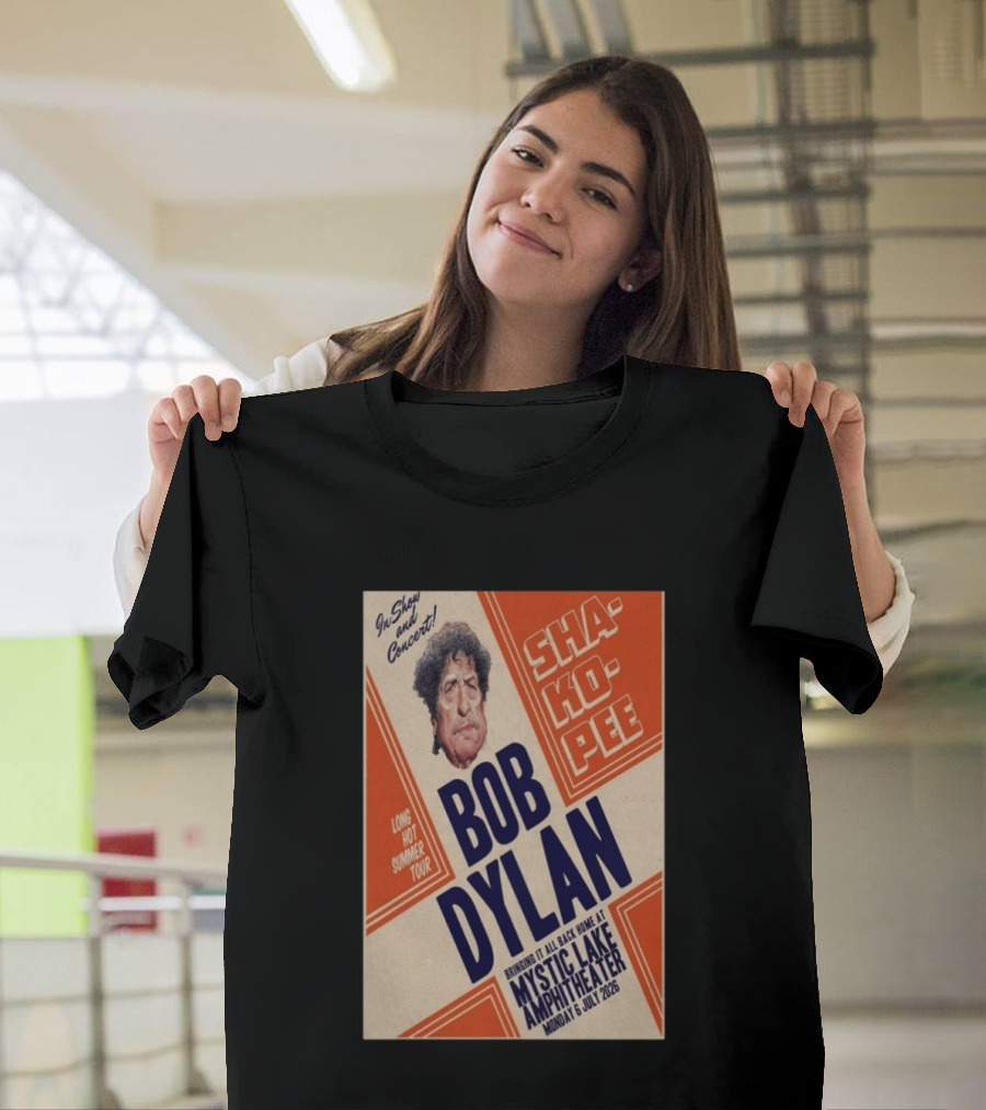 Bob Dylan Long Hot Summer Tour Mystic Lake Amphitheater Shakopee 6 July 2026 T-Shirt