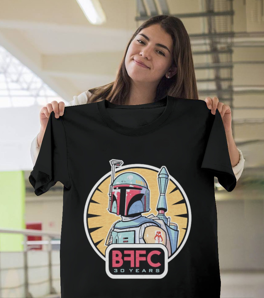 Boba Fett Mandalorian Armor BFFC 30 Years T-Shirt