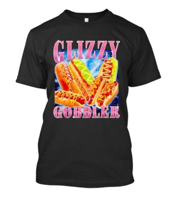 Glizzy Gobbler Hot Dogs Space Galaxy Food Extravaganza T-Shirt