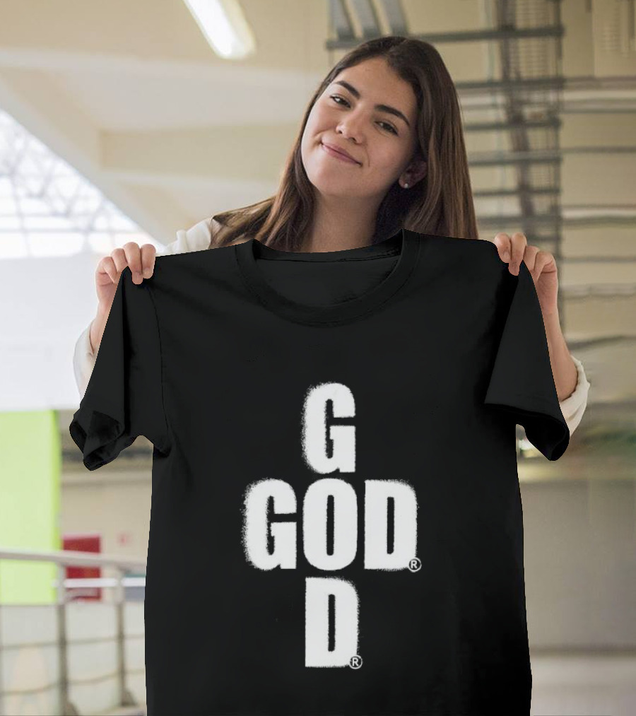 GOD Cross Christian Faith Minimalist Religious T-Shirt