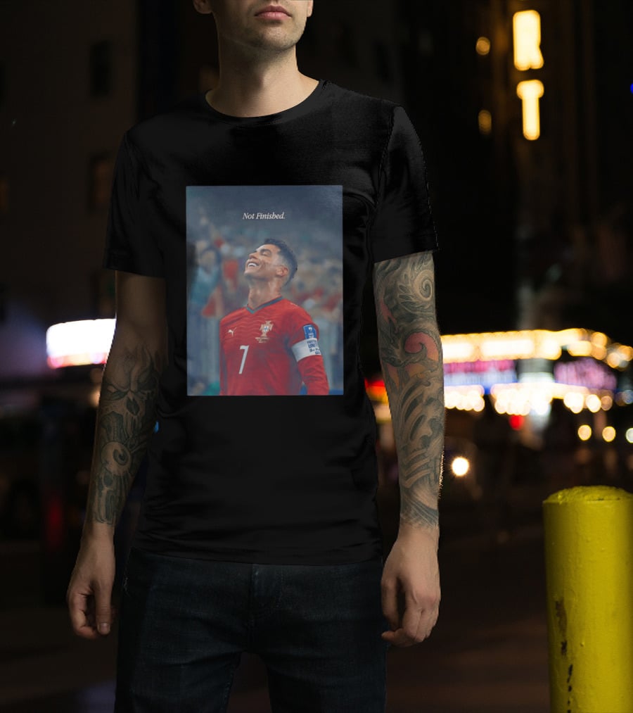 Cristiano Ronaldo Not Finished Portugal National Team Legendary Comeback Red Jersey Iconic Number 7 T-Shirt