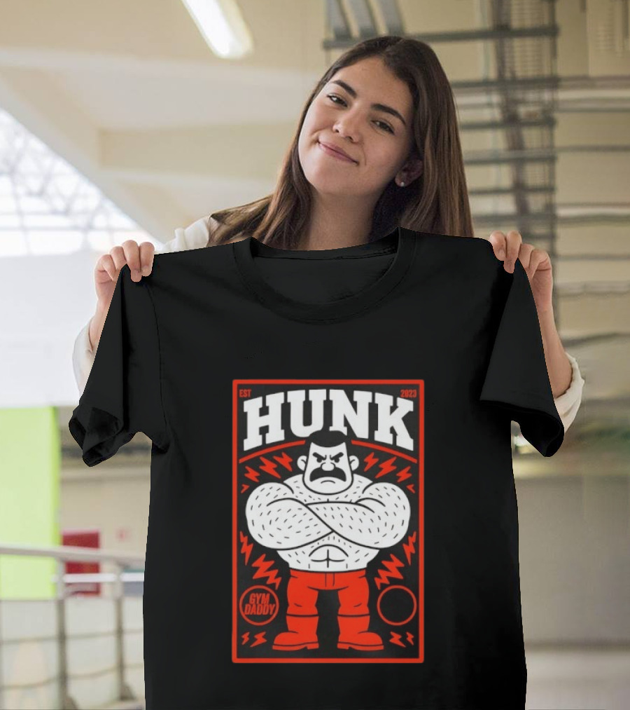 Hunk Est 2023 Gym Daddy Muscle Man T-Shirt