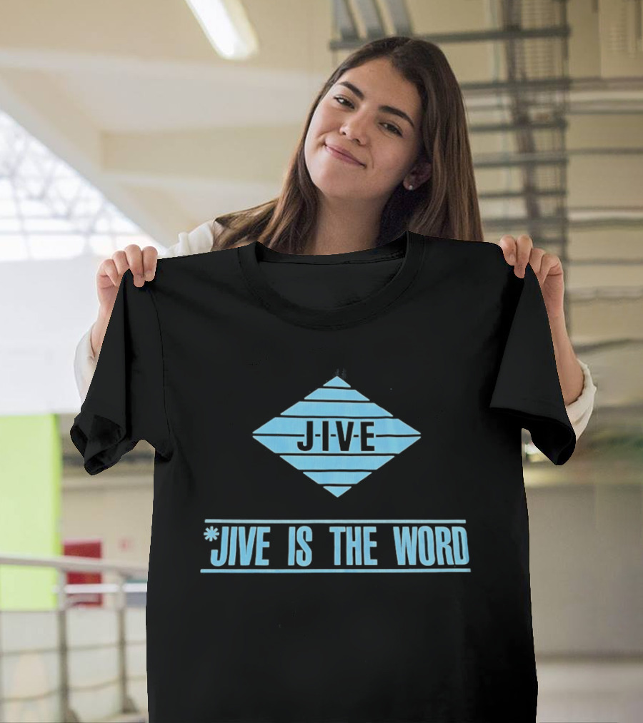 Jive Is The Word Diamond Shape Retro Music T-Shirt