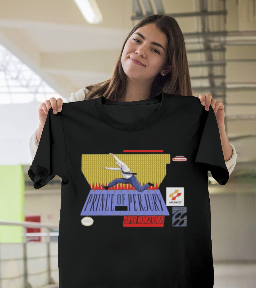 Prince Of Perjury Super Noncetendo Entertainment System Nosweat T-Shirt