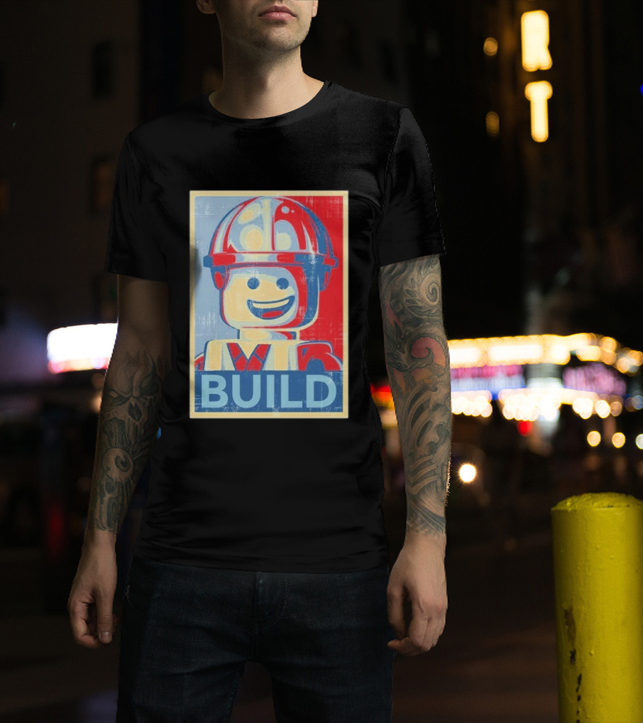 Lego Minifigure Build Distressed T-Shirt