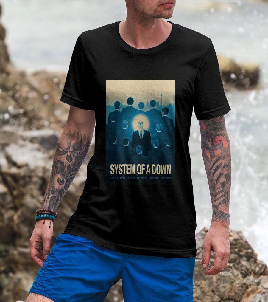 System Of A Down July 8 2026 Olympiastadion Berlin Germany T-Shirt