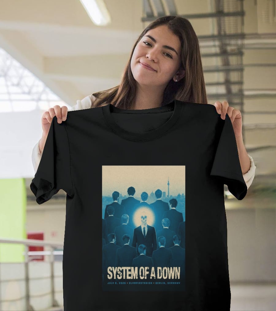 System Of A Down July 8 2026 Olympiastadion Berlin Germany T-Shirt