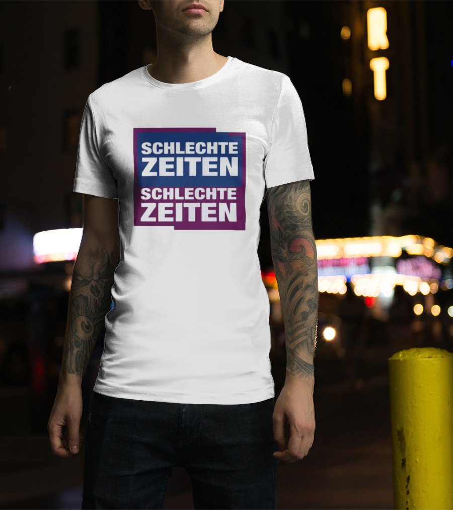 Versager Clothing Schlechte Zeiten Schlechte Zeiten Blue Purple Blocks T-Shirt
