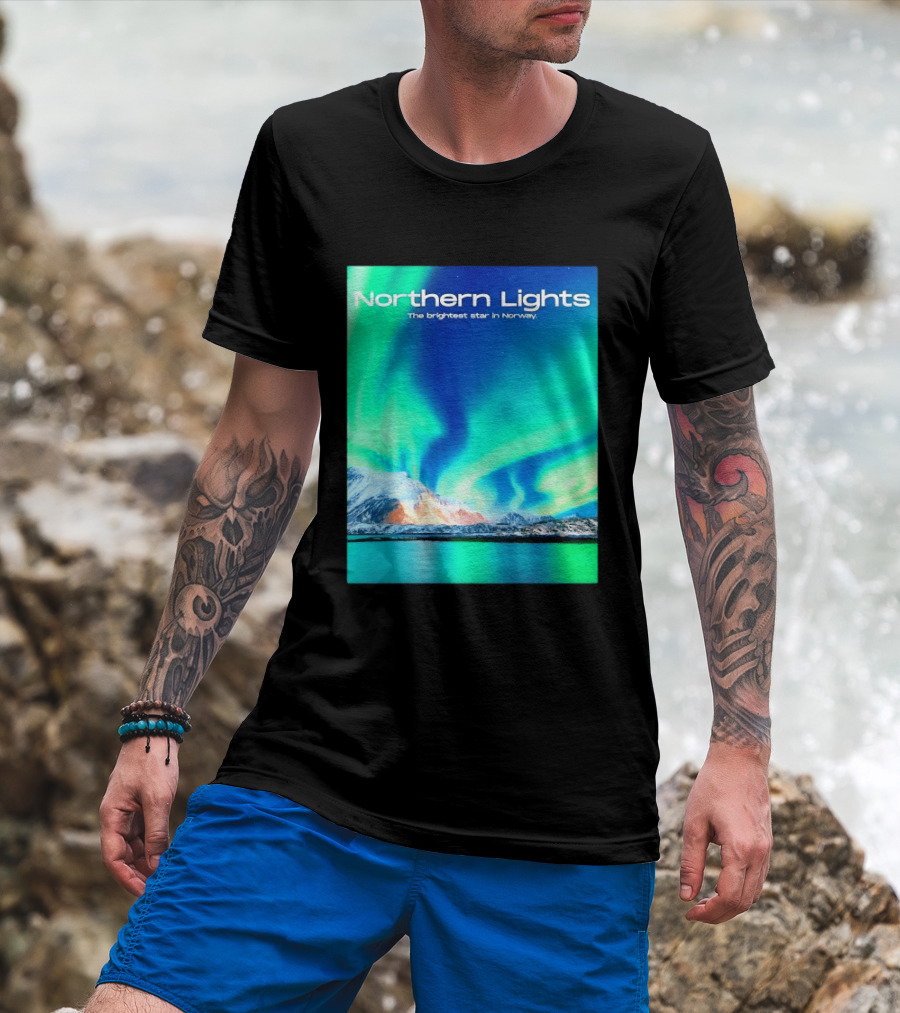 Northern Lights The Brightest Star In Norway T-Shirt