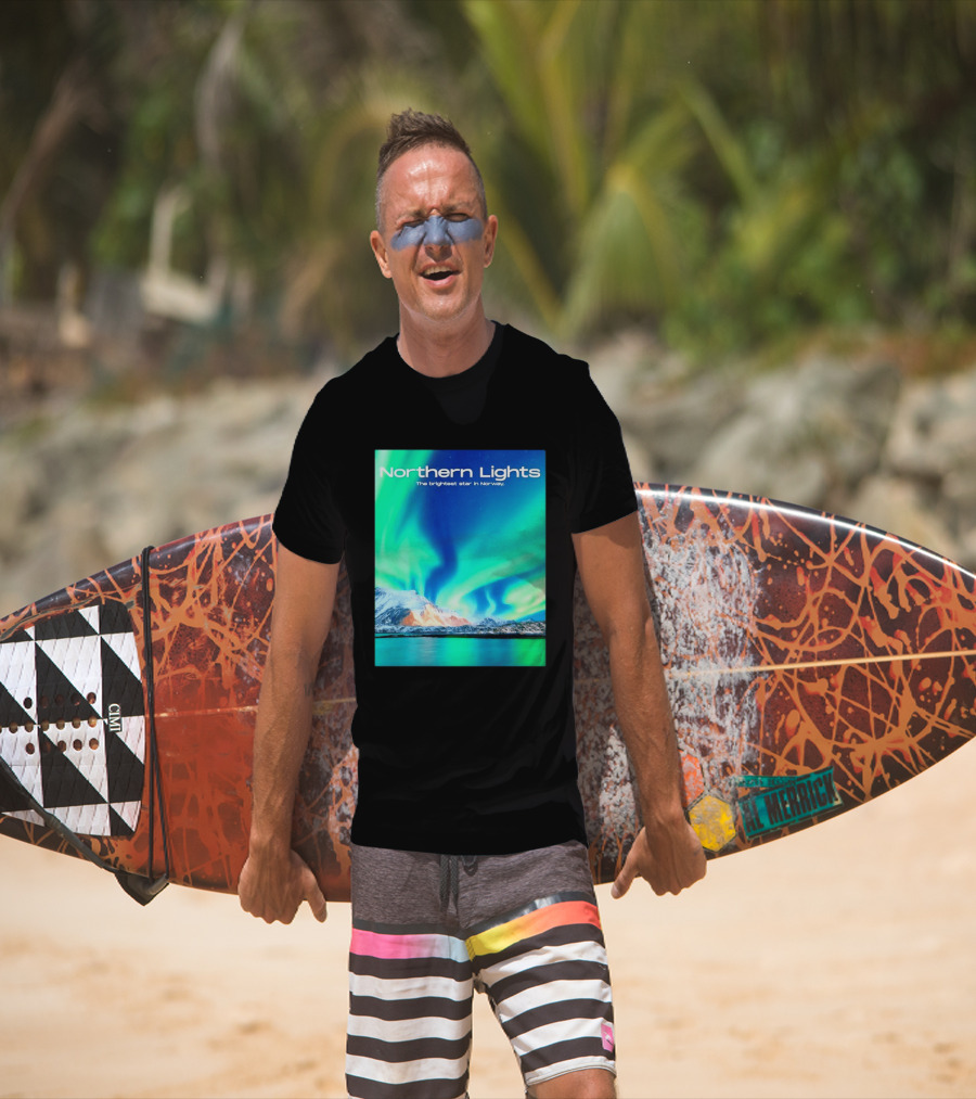 Northern Lights The Brightest Star In Norway T-Shirt