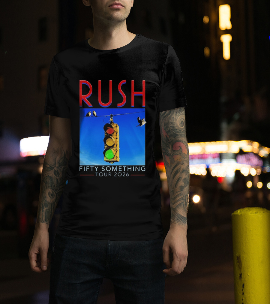 Rush Fifty Something Tour 2026 Traffic Light T-Shirt