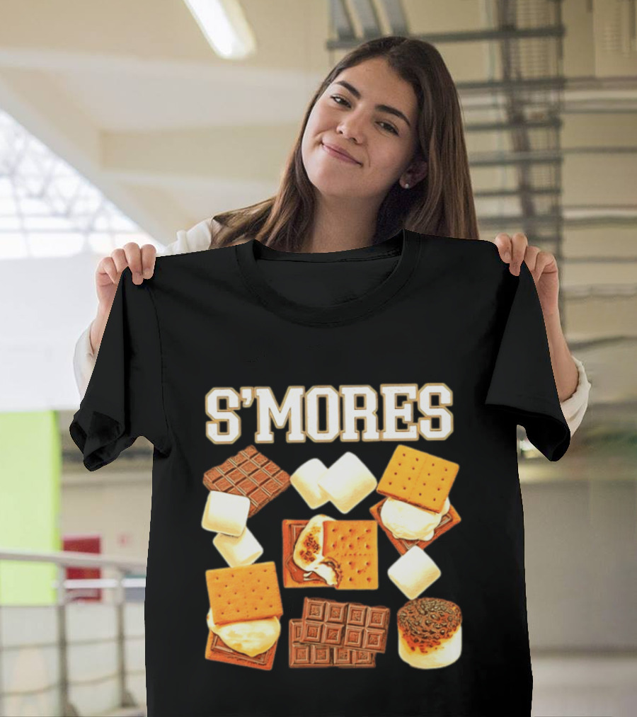S'mores Marshmallow Chocolate Graham Cracker Delight T-Shirt