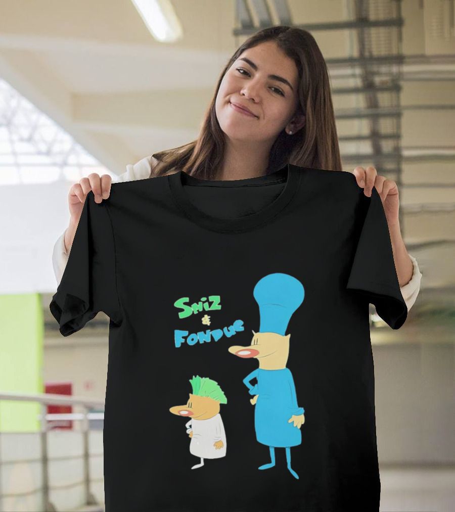 Sniz And Fondue Characters From Nickelodeon 90s Cartoon Series T-Shirt