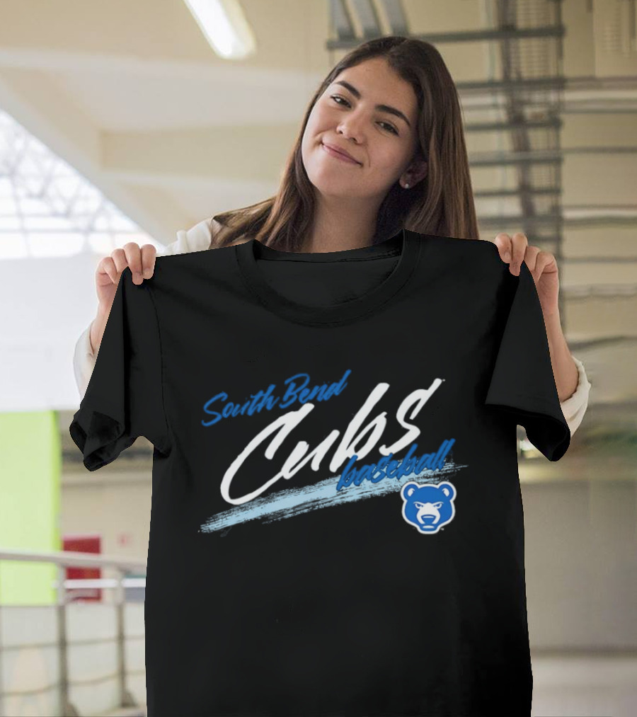 South Bend Cubs Baseball MiLB Blue Bear T-Shirt