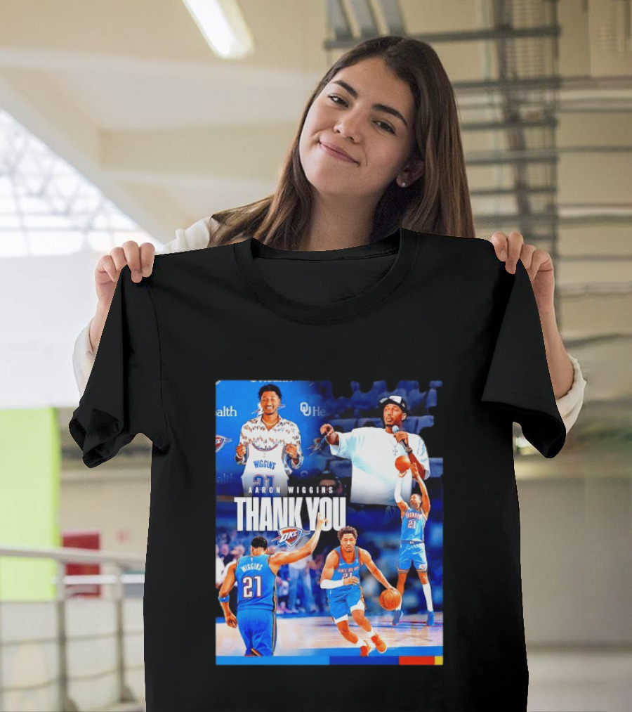 Aaron Wiggins Oklahoma City Thunder Thank You T-Shirt