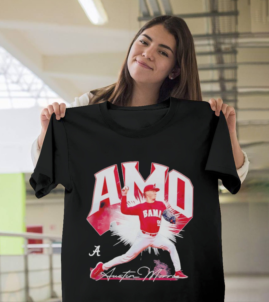 Austin Morris NCAA Baseball Alabama Crimson Tide Collage T-Shirt
