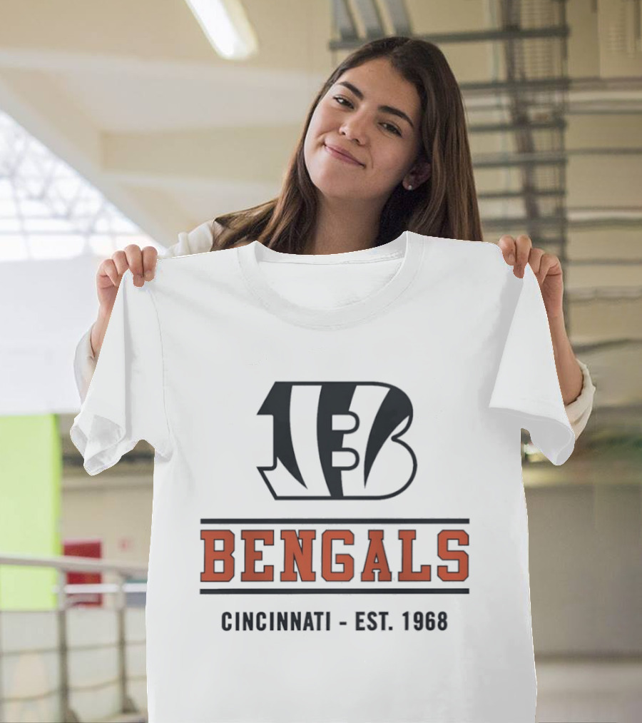 Cincinnati Bengals B Logo Est 1968 T-Shirt