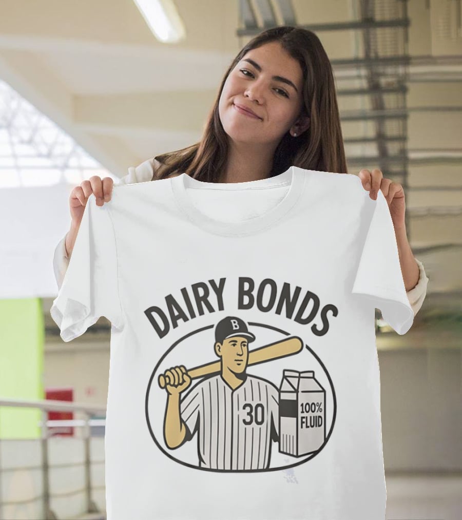 Dairy Bonds Baseball 30 Player 100 Percent Fluid T-Shirt
