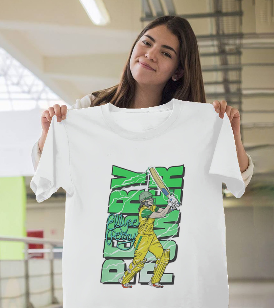 Ellyse Perry Australian Power Cricket Player Australia T-Shirt