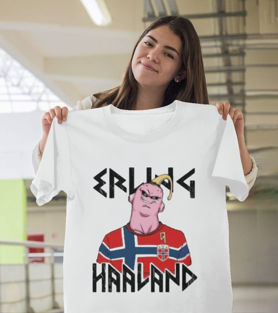 Erling Haaland Majin Buu Dragon Ball Norway Jersey Soccer T-Shirt