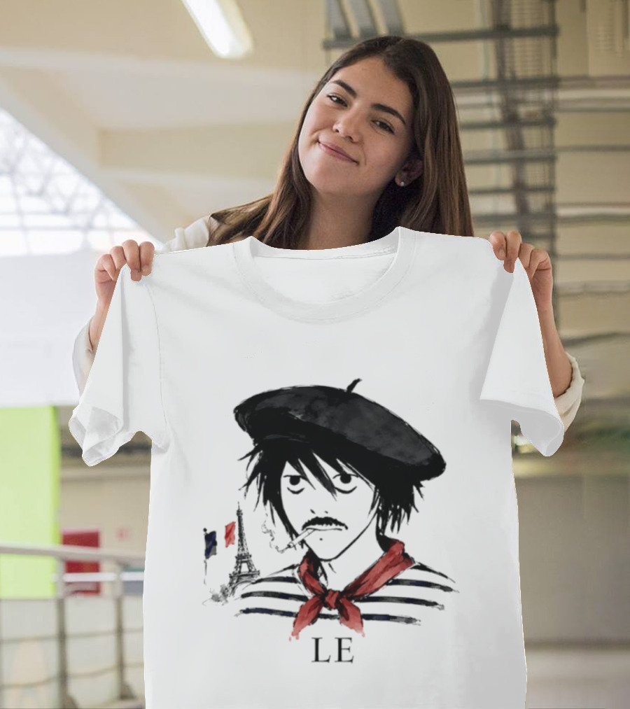 LE D. Note L Death Note Eiffel Tower France T-Shirt