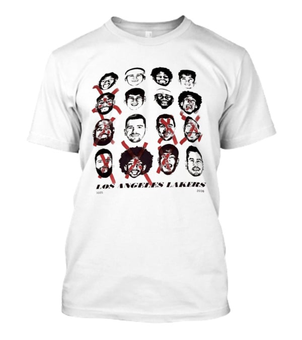 Los Angeles Lakers 2025 2026 Swag Head Basketball T-Shirt