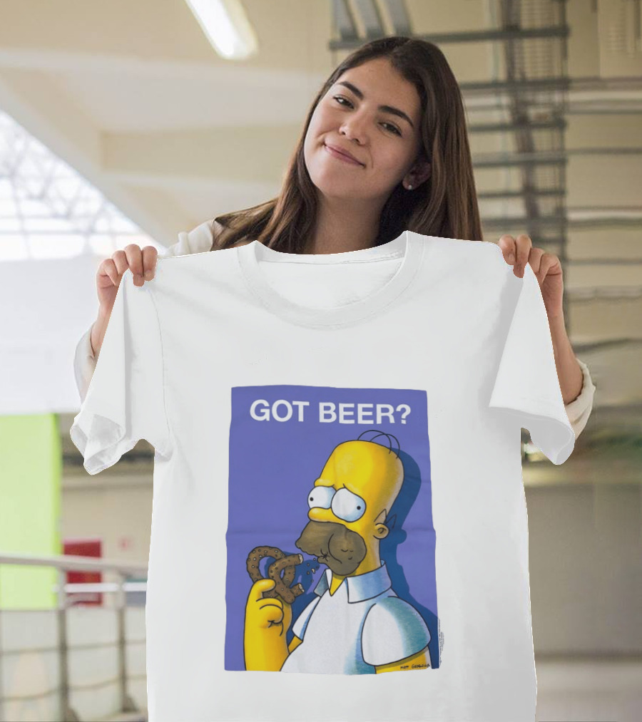 Got Beer Homer Eating Pretzel T-Shirt