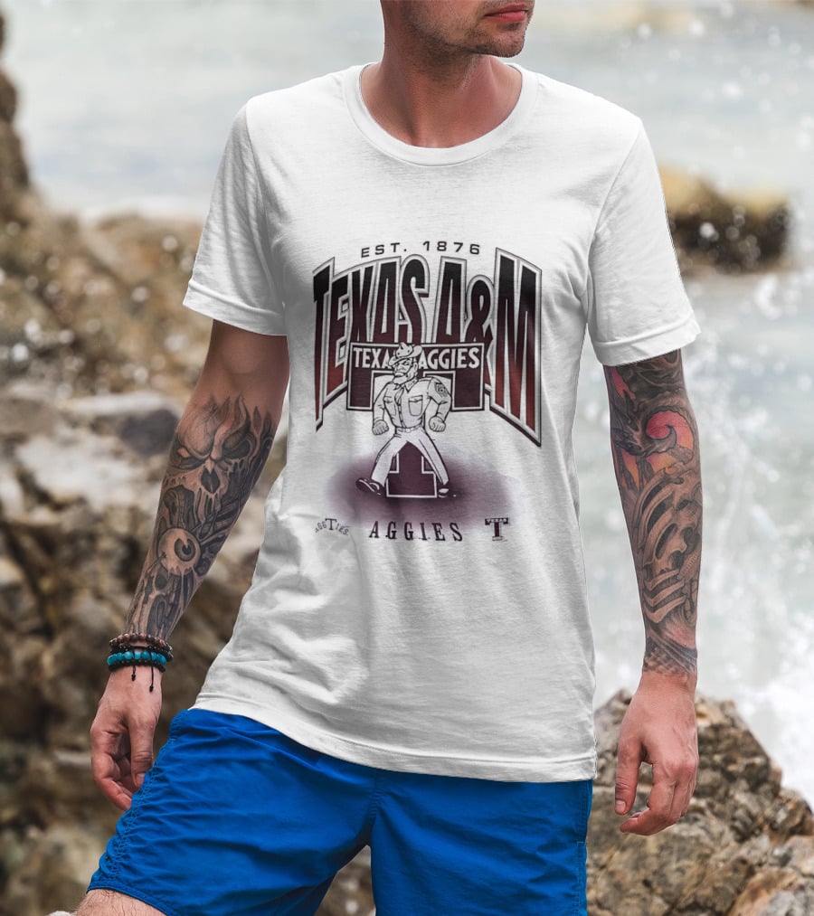 Texas A&M Aggies Est 1876 College Station Traditions Aggieland Football Texas T T-Shirt