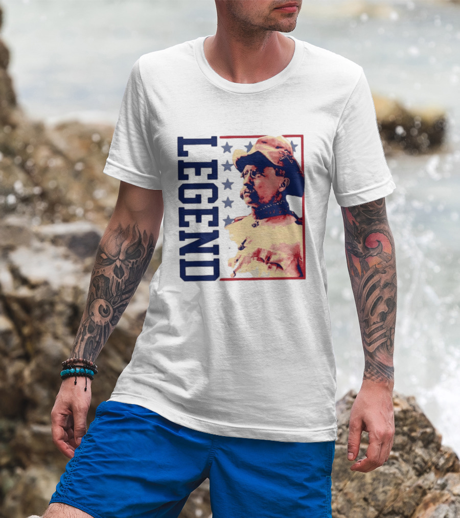 Legend Teddy Roosevelt Stars Iconic Figure T-Shirt