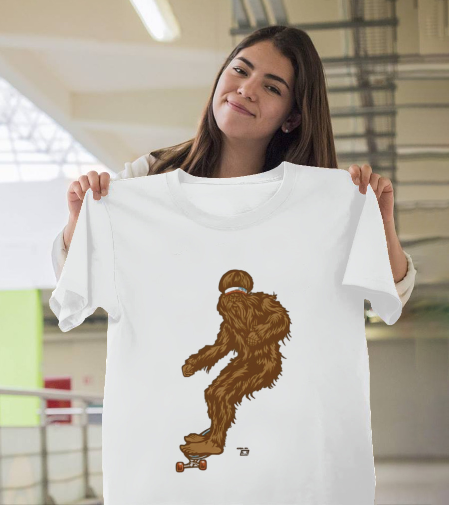 Ames Bros Skater Bigfoot Sasquatch Skateboard Legend T-Shirt