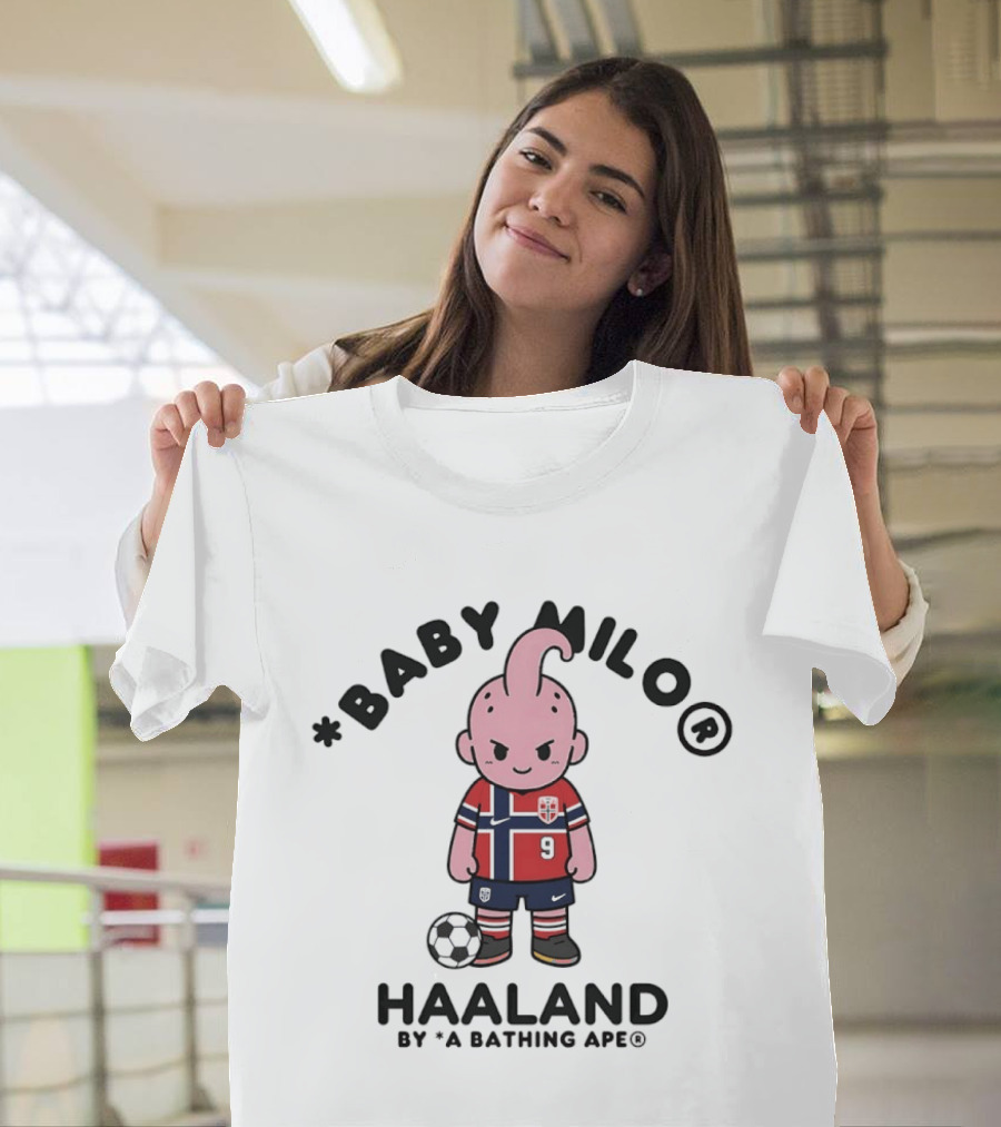 Baby Milo Haaland A Bathing Ape Norway Football T-Shirt