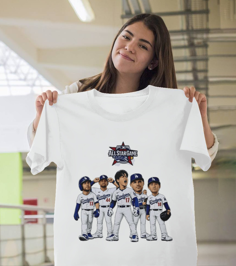 Los Angeles Dodgers All Star Game Shohei Ohtani Freddie Freeman Max Muncy Andy Pages Yoshinobu Yamamoto T-Shirt