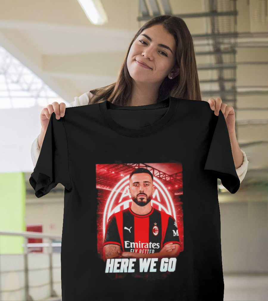 AC Milan Sign Mario Gila From Lazio Here We Go Soccer Transfer News T-Shirt