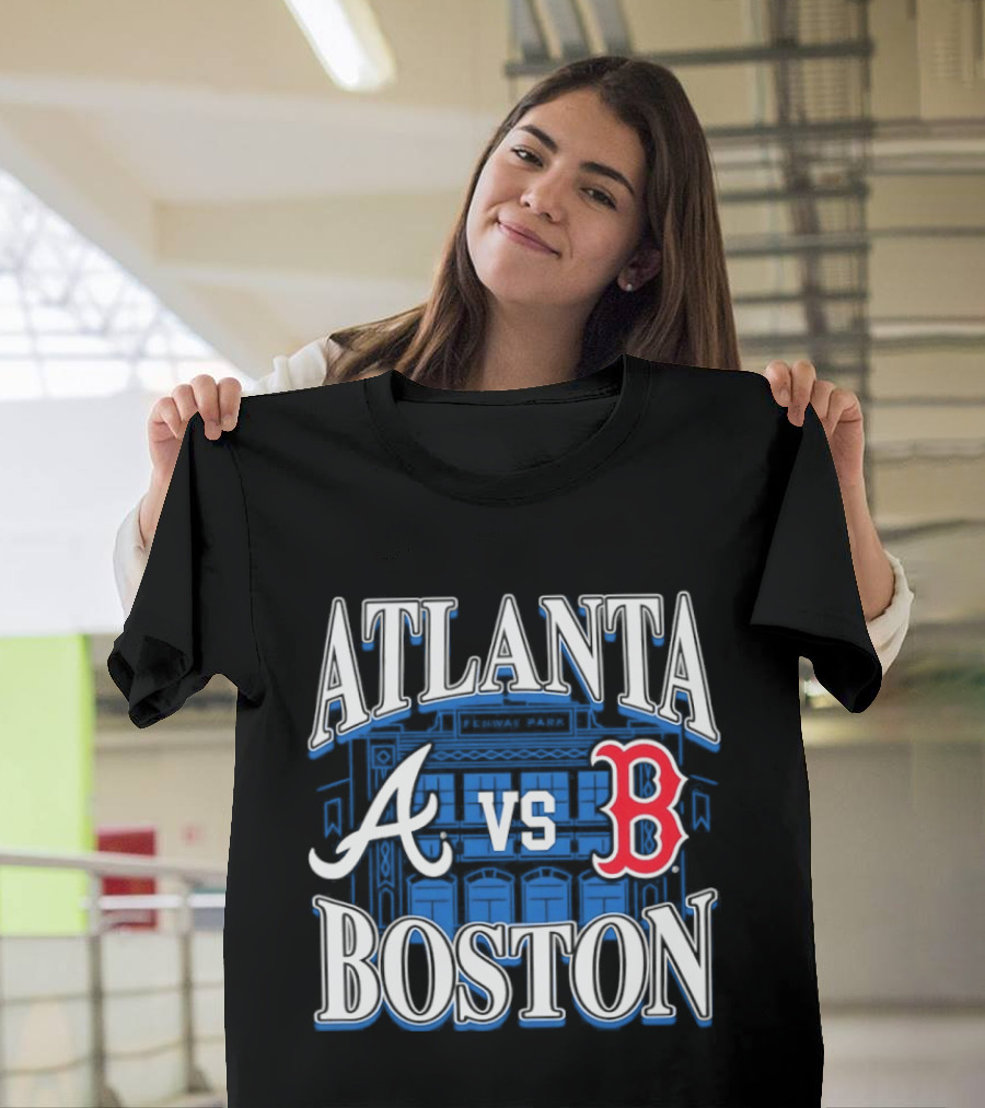 Atlanta Vs Boston Braves Red Sox Fenway Park MLB Baseball T-Shirt