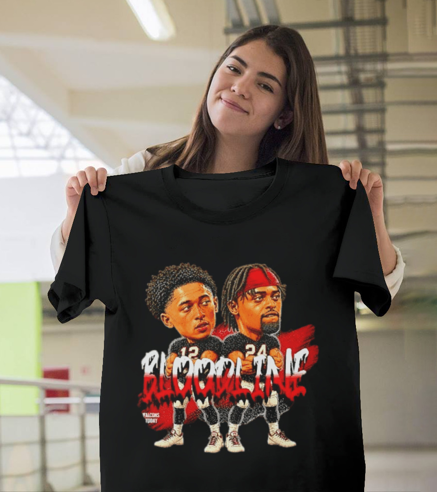 Bijan Robinson Drake London Atlanta Falcons Bloodline Falcons Today T-Shirt