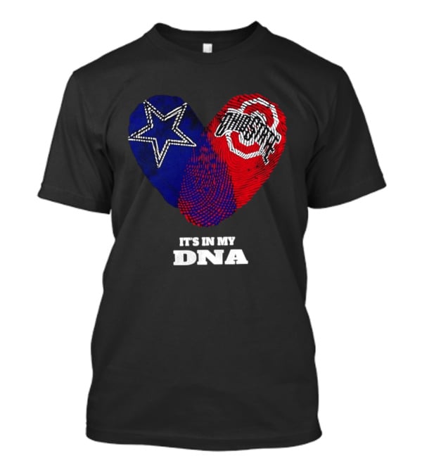 Dallas Cowboys Star And Ohio State Buckeyes Logo It's In My DNA T-Shirt