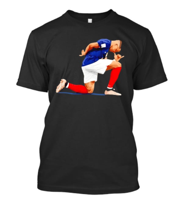 France National Team Kylian Mbappe Celebration Iconic Pose T-Shirt