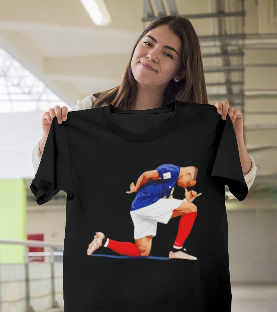 France National Team Kylian Mbappe Celebration Iconic Pose T-Shirt